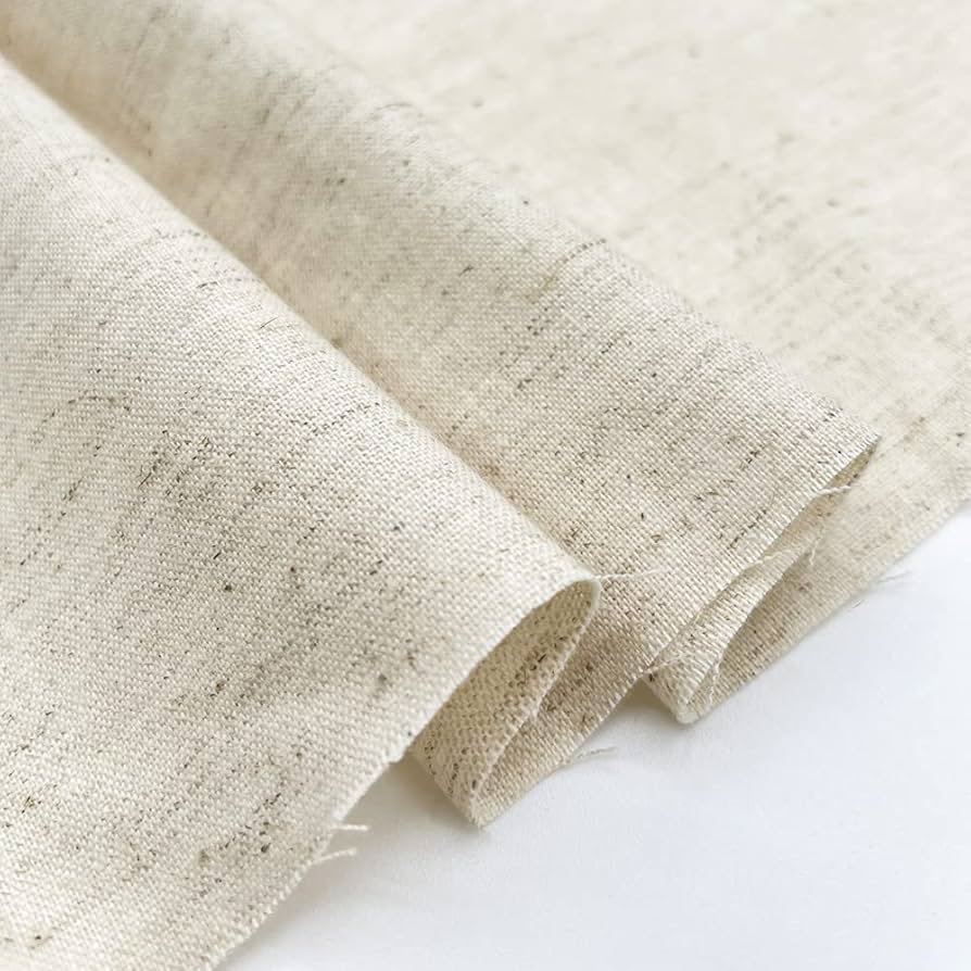 Amazon | やわらかいコットンリネンシーチング生地 綿麻